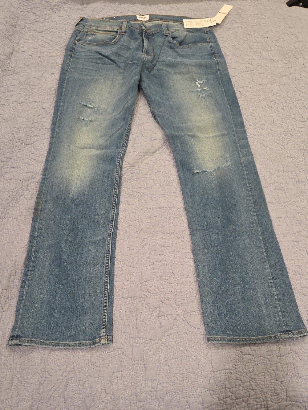 Hudson Jeans Men’s Light Blue Straight Jeans Size 34, New With Tags!